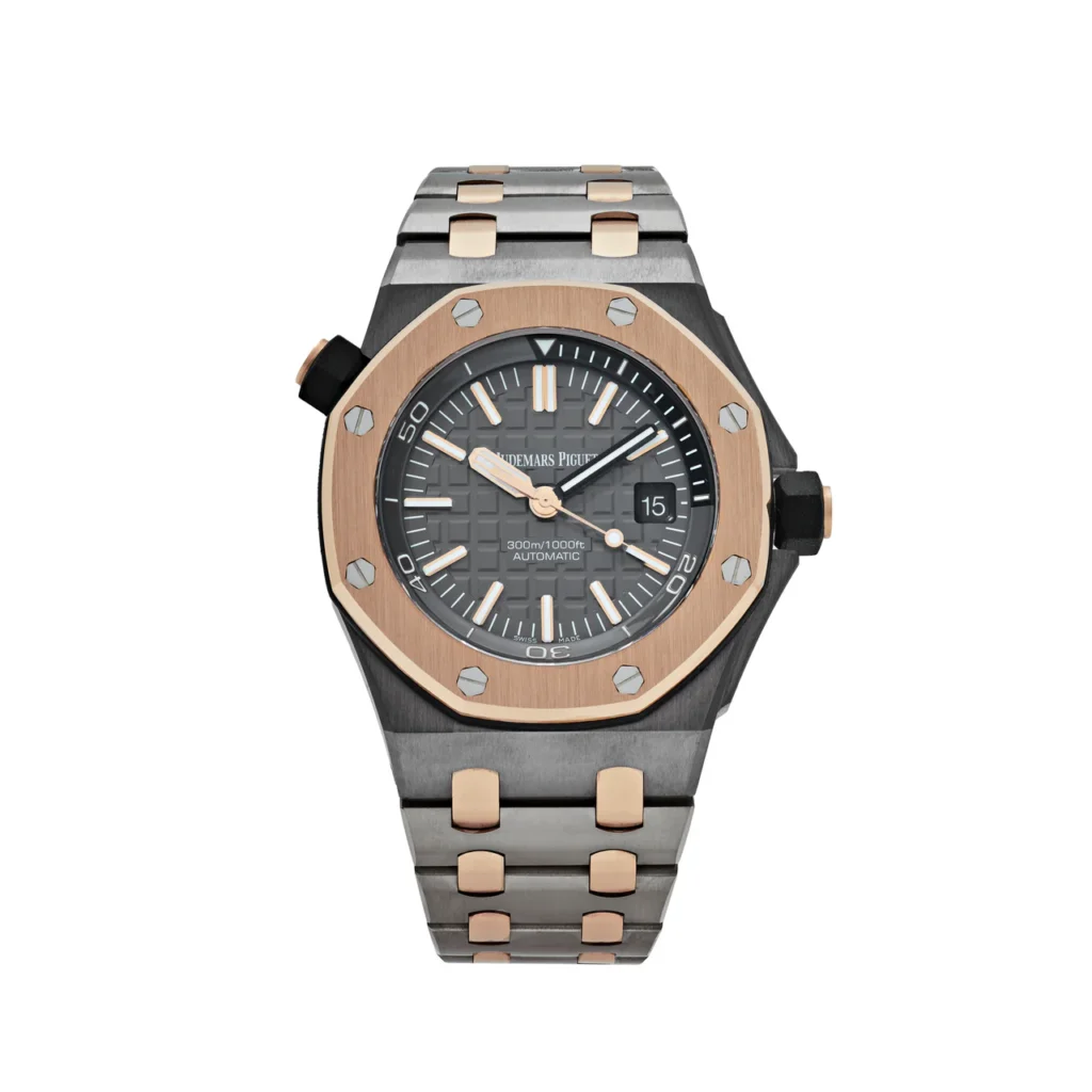 Audemars Piguet Royal Oak Offshore Diver 15709TR.OO.A005CR.01 'QE II Cup' Tantalum Rose Gold Grey Dial Limited Edition (2014)