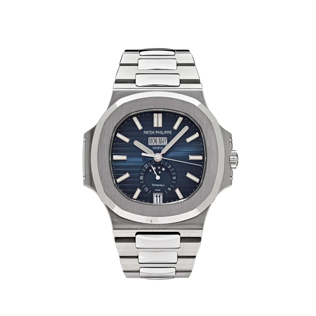 Patek Philippe Nautilus 5726/1A 'Tiffany & Co.' Moon Phase Stainless Steel Blue Dial