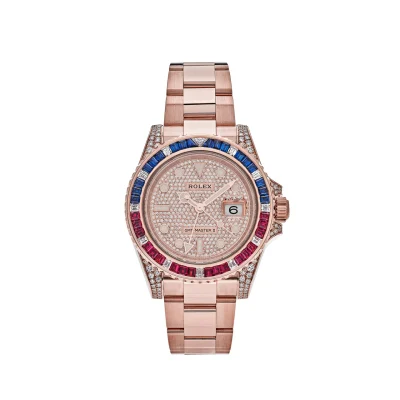 Rolex GMT-Master II 126755SARU Rose Gold Sapphire and Ruby