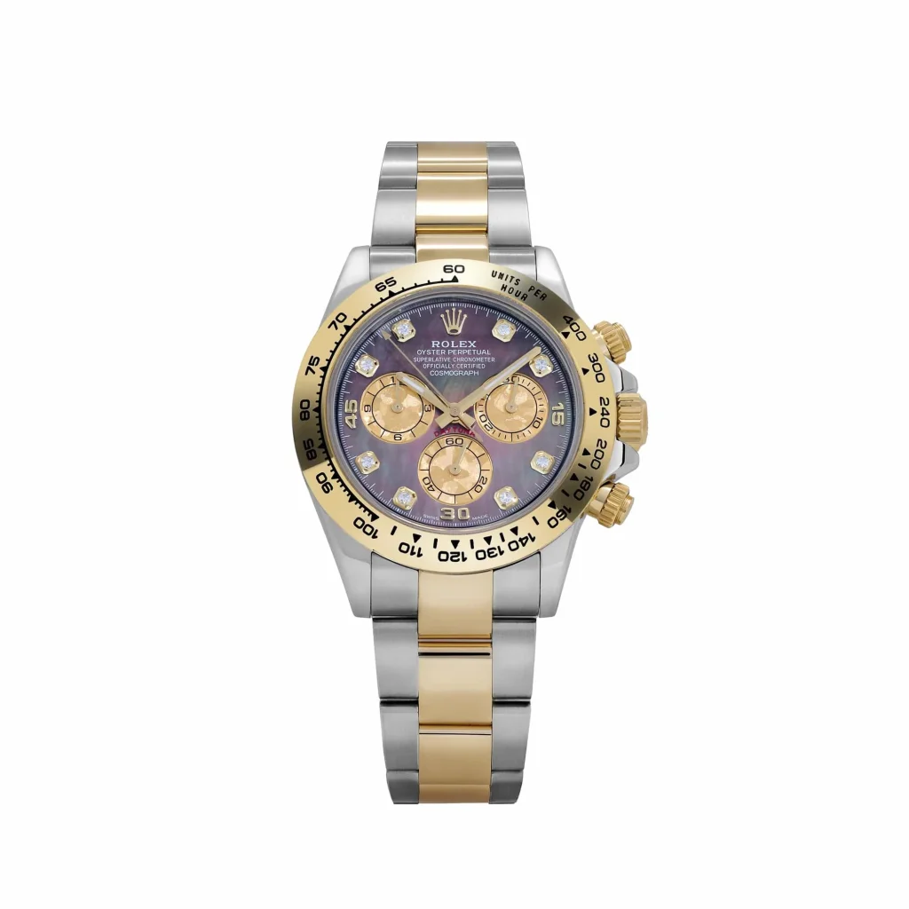 Rolex Daytona 116503 Black MOP Diamond Dial Two-Tone