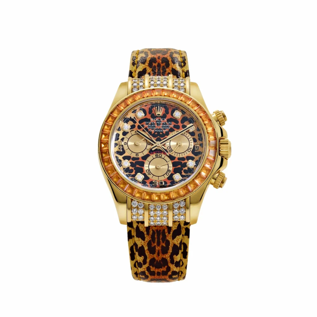 Rolex Daytona 116598SACO Leopard Sapphire Bezel