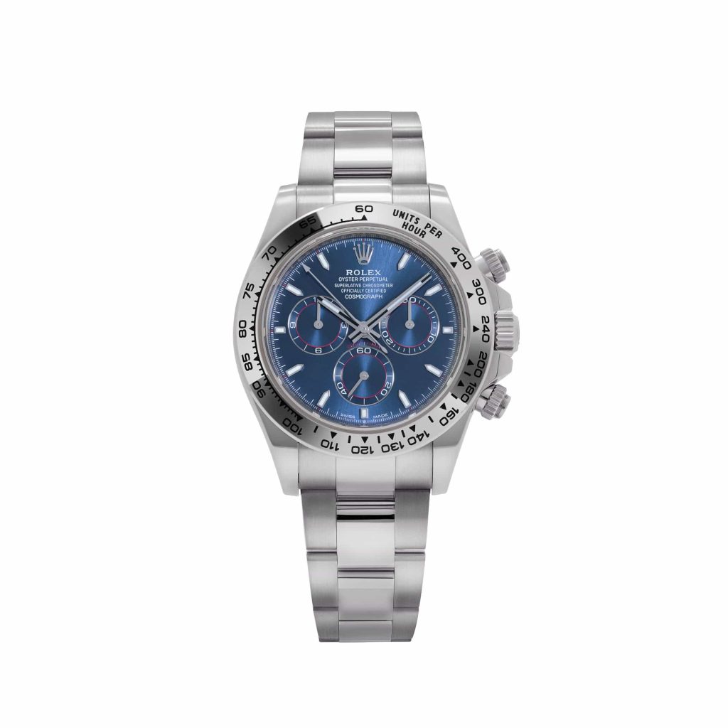 2025 Rolex Daytona 126509 White Gold Bright Blue Dial.