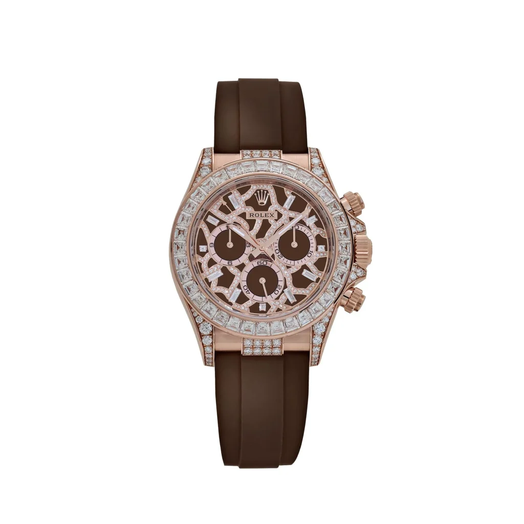 Rolex Daytona 126555TBR Giraffe Rose Gold Diamond Dial