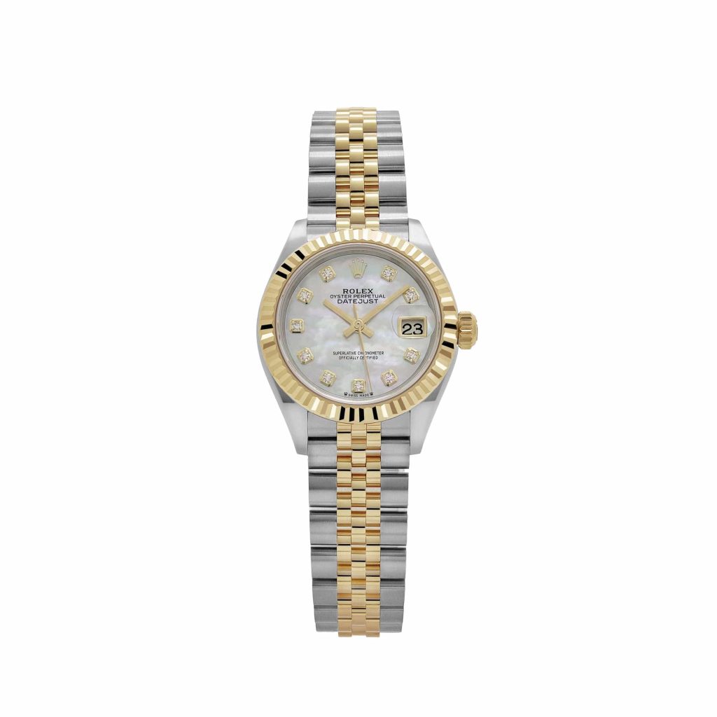 Rolex Datejust 28 279173 'Ladies' Stainless Steel Yellow Gold Mother of Pearl Diamond Dial Jubilee (2025)
